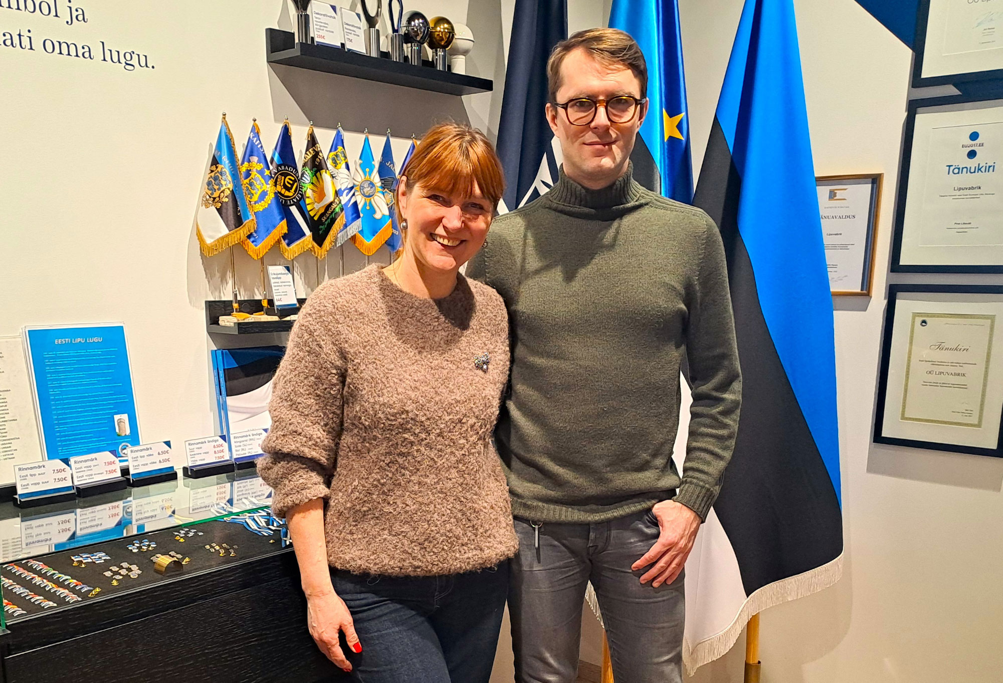 Karina Tõeleid koos poeg Janiga.